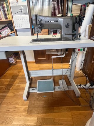 Máquina de coser industrial triple arrastre