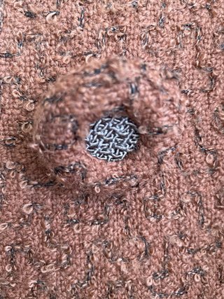Abrigo vintage bouclé nórdico