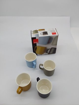 IBILI - Set di 4 Tazze da Caffè, 110 ml, Espresso Colorfull