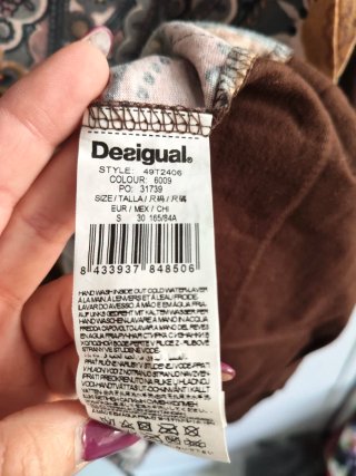 Camiseta Desigual Manga Larga Estampada