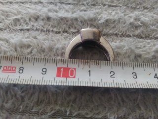 Anillo Plata con Piedra Negra