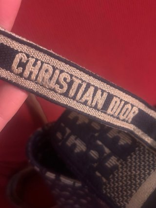 Borsa Christian Dior Messenger Beige/Blu