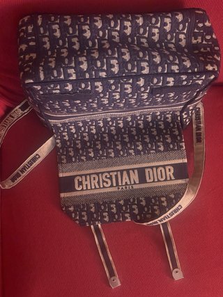 Borsa Christian Dior Messenger Beige/Blu