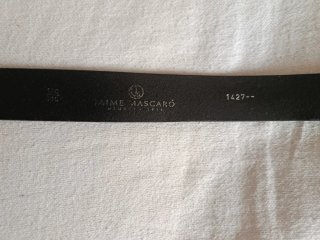 Cinturón de piel negro Jaime Mascaró