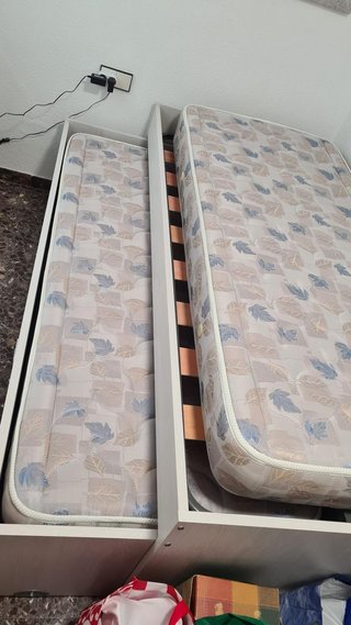 Cama nido IKEA SLÄKT + 2 colchones