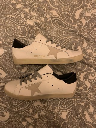 Golden Goose Superstar Sapatos Cinza/Branco