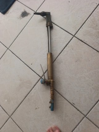 Pistola soplete doble salida