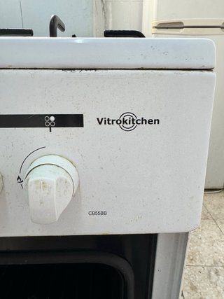 Vitrokitchen cb55bb combinación cocina/horno gas