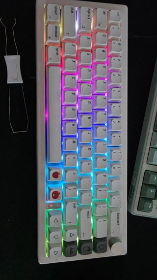 Teclado Mecánico Custom RGB Blanco