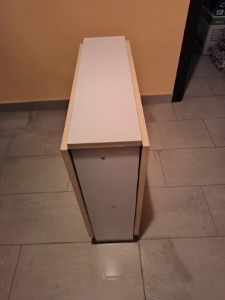 Mesa plegable madera 2 alas con hidráulico