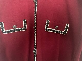 Chaqueta de punto roja