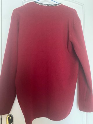 Chaqueta de punto roja