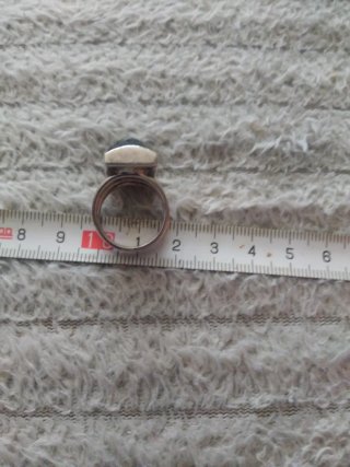 Anillo Plata Auténtica Piedra Negra