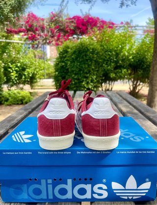 Adidas Campus Rojo/Blanco Talla 42