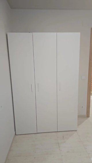 Armario blanco 125x190 cm casi nuevo