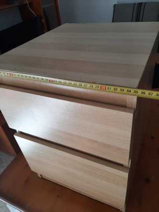 Mobile in legno con 2 cassetti