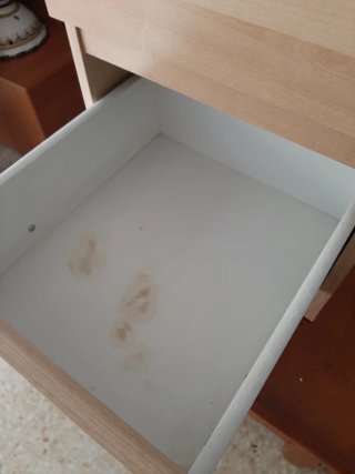 Mobile in legno con 2 cassetti