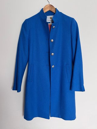 Cappotto 100% lana, Sagrario Moreno blu