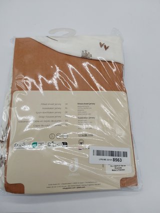 Jollein Sábana Bajera Ajustable de Jersey Riverside de 70/75 x 140/150 cm, 100% algodón, Certificado Öko-Tex