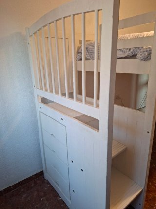 Litera infantil madera blanca