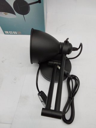Lampada da parete Eglo San Peri, stile vintage e industriale, illuminazione interna in metallo nero