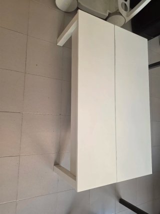 Mesa de centro elevable blanca