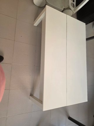 Mesa de centro elevable blanca