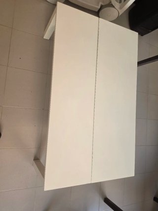 Mesa de centro elevable blanca