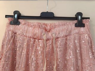 Pantalones de lentejuelas rosas