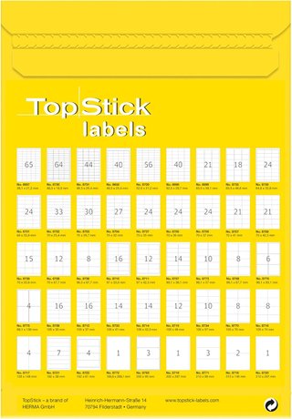 TopStick etiquetas autoadhesivas para impresoras