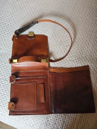 Borsello uomo pelle vintage marrone