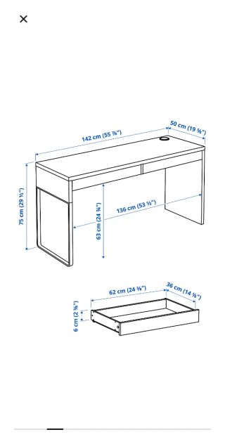 Mesa Escritorio Ikea Micke Blanca