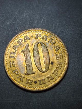 Lote 3 monedas antiguas Yugoslavia 5, 10, 50 para