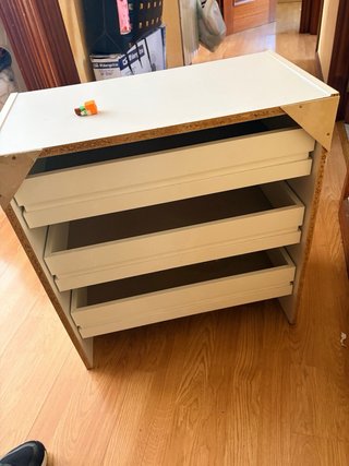 Cajonera bianca a 3 cassetti