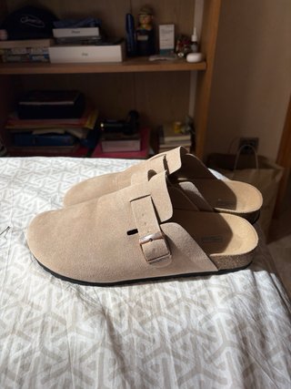 Zuecos Birkenstock Beige Hombre