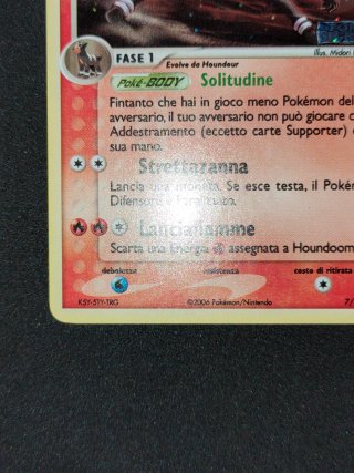 Carta Pokémon Houndoom 7 Ex Forze Segrete Ita Nm