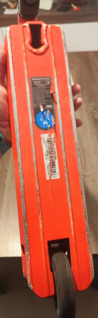 Patinete infantil naranja MF100 rojo