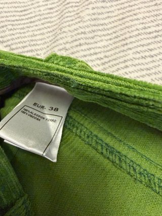 Pantalón de pana verde