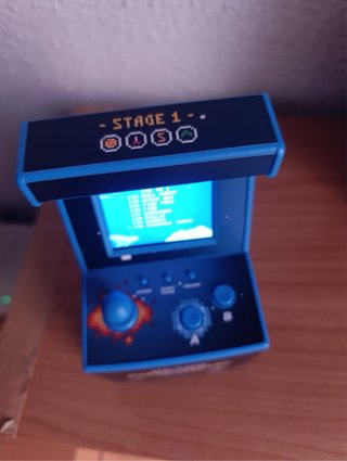 Mini Máquina Arcade Azul