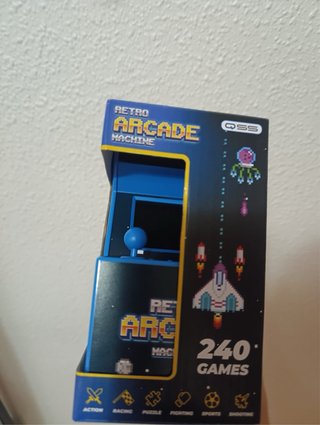 Mini Máquina Arcade Azul