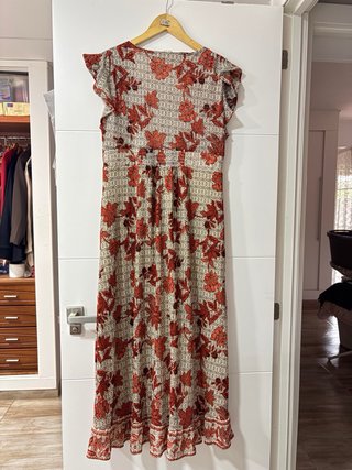Vestido largo Springfield estampado floral
