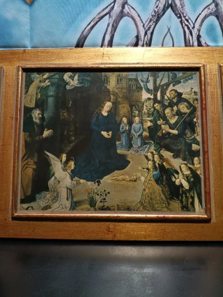 Retablo religioso antiguo