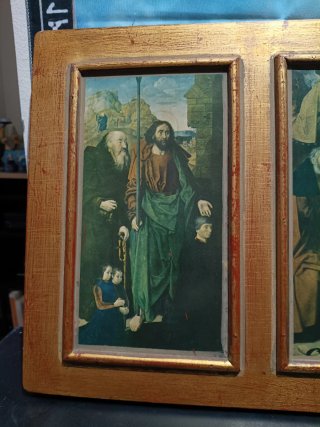 Retablo religioso antiguo