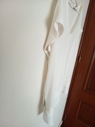 Camiseta Crepe Fluida Blanca
