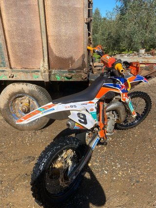KTM 85cc Naranja/Blanca Motocross