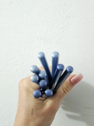Lotto 10 matite occhi blu/azzurro