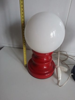 Lámparas de mesa vintage (rojo y azul)