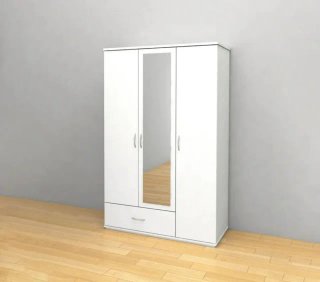 ARMARIO 3P DISEÑO FUNCIONAL ESPEJO CAJON ROBLE