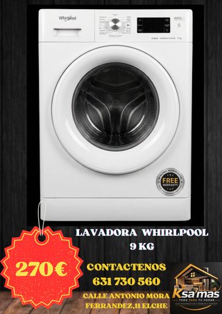 Lavadora Whirlpool 9kg Steam Inverter Motor