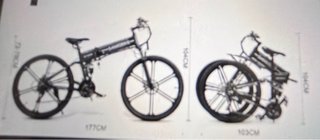 Bicicleta Eléctrica Plegable Negro